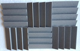 24 Pack Acoustic Foam Slanted Tiles 2 X 12 X 12 (Charcoal) * - £64.30 GBP