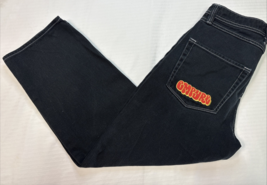 Empyre Jeans Black Contrast Stitch Relax Fit Mens 28 Baggy Skater Grunge... - $552.78 MXN