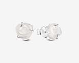 2024 Mother&#39;s Day Release 925 Sterling Silver White Rose in Bloom Stud E... - £12.67 GBP