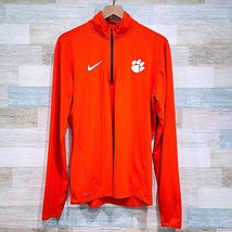 Clemson Tigers Nike 1/4 Zip Pullover Orange Mock Neck Lightweight Mens Medium - £25.90 GBP