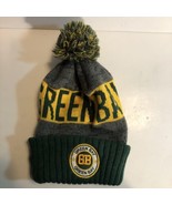 Green Bay Packers NFL Sideline Winter Beanie Pom Knit Hat Cap VGUC - £10.99 GBP