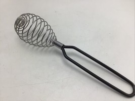 Whisk Spring Coil Stainless Black Handle 8.75&quot;  Kitchen Gadget Tool Cooking - $13.71