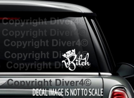 Queen Bitch Cut Vinyl Car Truck Window Decal Sticker US Seller - £5.28 GBP+