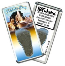 Kansas City FootWhere® Souvenir Fridge Magnet. Made in USA - £6.27 GBP