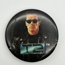 Vtg 1991 CAROLCO Terminator 2 Judgment Day PROMO Pinback Button Pin T2 R... - £8.57 GBP