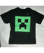 New Minecraft Creeper Glow in the Dark Face Youth T-Shirt JINX XS(4) - $14.81