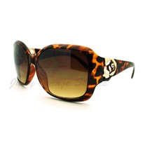 Rose Rhinestone Design Womens Oversized Square Sunglasses - £13.74 GBP