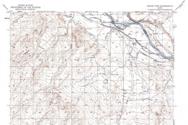 Grand View Quadrangle, Idaho 1947 Topo Map USGS 15 Minute Topographic - $21.99