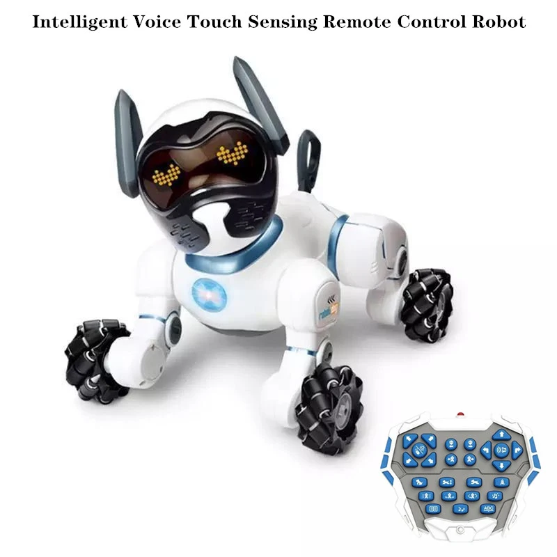 Voice-Controlled Smart Robots Dog Voice Dialogue Children&#39;s Educational Toy RC - £121.96 GBP