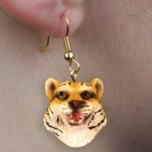 Animal Wildlife TIGER Head Resin Dangle Earrings...Reduced Price - $5.99