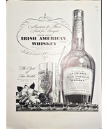 Jameson Irish American Whiskey Five Worlds 1937 Vintage Print Ad - $17.12 CAD
