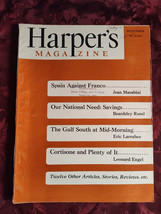 HARPER&#39;s September 1951 OLIVER JENSEN JOYCE CARY BEARDSLEY RUML HORTENSE... - £8.46 GBP