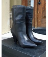 Black Leather Boots w/Cone Style Heel by ASH (Doll), size 37EU/6.5-7US, EPC - £77.19 GBP