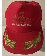 Old Milwaukee Beer Snapback Mesh Trucker Hat Blue Max Race Team - $12.99