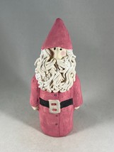 Handmade Ceramic Folk Art Santa Claus Figurine 5.5&quot; Tall by Tomlinson Crafts - £19.14 GBP