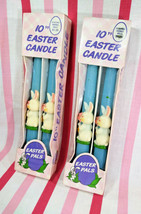 Darling Vintage New Old Stock 2 Boxed Sets EASTER Bunny Spring TAPER 10&quot; Candles - £15.73 GBP