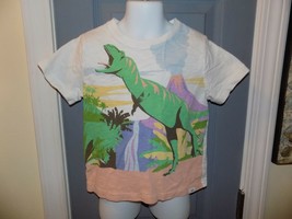 Baby Gap T-Rex Dinosaur White Short Sleeve T-Shirt Size 4T Boy&#39;s EUC - £13.39 GBP