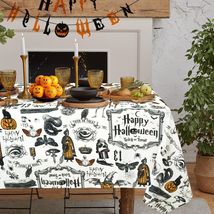 aoselan Halloween Waterproof Skeleton Spider Web Tablecloth 60x120 Inch - $256.12 MXN aoselan Halloween Waterproof Skeleton Spider Web Tablecloth 60x120 Inch - $256.12 MXN