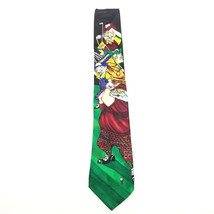 Addiction Golfing Santa with Elves Men&#39;s Necktie Christmas Tie Gift for ... - $3.99