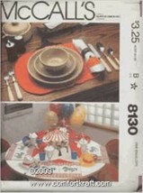 An item in the Crafts category: McCall's 8130 Placemats with Napkins UNCUT