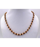 YOGA MEDITATION CHAIN HANDMADE 22K 24 INCH YELLOW GOLD RUDRAKSHA BEAD MA... - €3.309,51 EUR