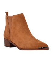 Marc Fisher Womens Mady Chelsea Booties Color Rich Rum Size 6.5 M - £48.99 GBP