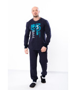 Men’s Lounge Pajama – Breathable Cotton Knit, Cuffed Sleeves &amp; Functiona... - $70.86 CAD+