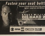 Die Hard 2 Die Harder Vintage Tv Print Ad Bruce Willis TV1 - £4.64 GBP
