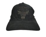 Chicago Bulls black Corduroy Snapback Hat Vintage YA - $31.35