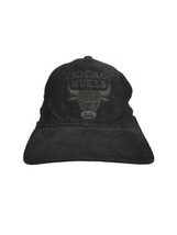 Chicago Bulls black Corduroy Snapback Hat Vintage YA - £24.52 GBP