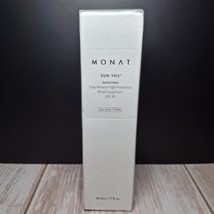 New Monat Sun Veil sunscreen 50ml 1.7fl oz SPF 30 All skin types SEALED - $16.00