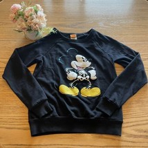 Disney Mickey Mouse Sweatshirt, Small, Black, Cotton Blend - $15.99
