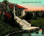 Vtg Cartolina 1910s Marion Oh Ohio Etowah Lago Park Pergola - Woodland Pub - $11.23