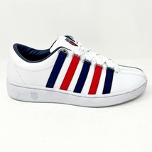 K-Swiss Classic 2000 White Navy Red Mens Size 8.5 Sneakers 06506 113 - £52.23 GBP+