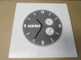 Magnum Charger Hemi Logo Wall Clock Official Licensed Chrysler Metal Fra... - $9.10