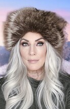 Fur Hat Aviator Raccoon Genuine ~Surell Designer=One Size NWOT - $87.17