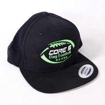 The Classics Yupoong Core 5 Flag Football Baseball Hat Snapback Cap Blac... - £7.28 GBP