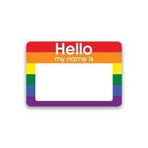 Hello My Name Is Rainbow Stickers Peel And Stick 3.5&quot;&quot; Wide 100 Pieces New - £116.48 GBP