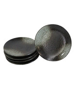 Set Of 6 Grey Tone Hakumu Round Appetizer Dessert Salad Ceramic Plates 6&quot;D - $44.29 CAD