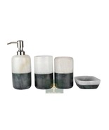 Marble Onyx Bathroom set | Bath accessories | Semi Precious Stones Handm... - £288.40 GBP