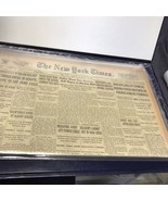 New York Times Newspaper March 20, 1935 Certificate Of Authentication &amp; ... - £7.43 GBP