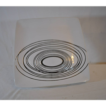 Concentric Circles Dinner Plate by Blum - 11&quot; x 11&quot; - £15.82 GBP