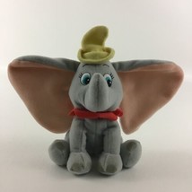 Disney Dumbo Movie Flying Elephant 6&quot; Plush Bean Bag Stuffed Animal Gray... - £11.59 GBP