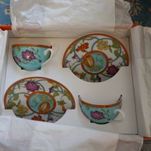 Hermes La Siesta Island Tea Cup and Saucer 2 set porcelain coffee blue f... - £586.15 GBP