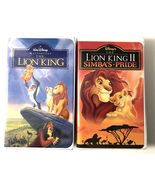 Walt Disney Masterpiece The Lion King &amp; Lion King 2 VHS Tape  Clamshell ... - $9.95