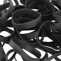 Thick Rubber Bands Heavy Duty - 50 Pcs #84 Black Wide Strong Elastic Industrial - £16.99 GBP