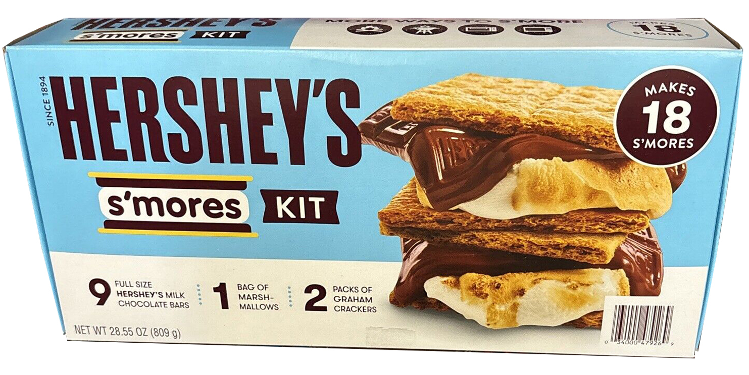 Hershey's S'mores Kit (28.55 Ounce) Makes 18 S’mores. Best By Date 10/2023 - $26.90