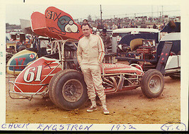 Chuck Engstron #61-SPRINT CAR-AUTO Racing PHOTO-1973 - £11.36 GBP