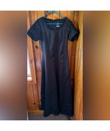 Elegant Black Evening Dress Stage accents Dress size 10 - $950.34 MXN