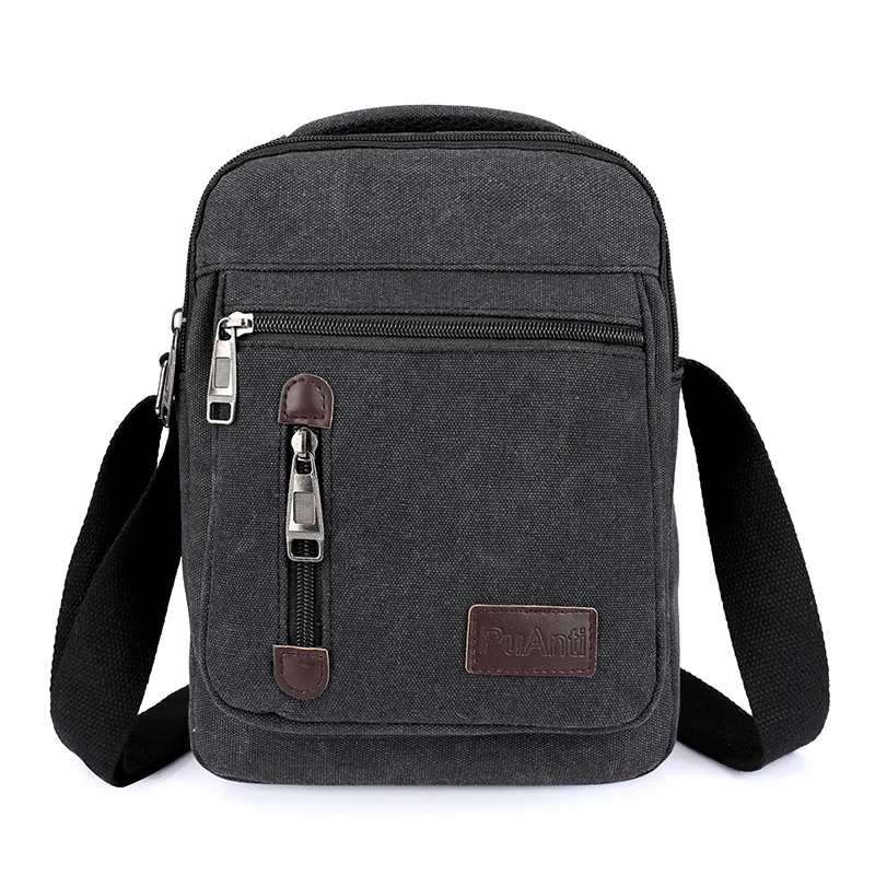 Men Canvas Crossbody Bags Travel Casual Top-handle Messenger Bag Outdoor... - $29.81